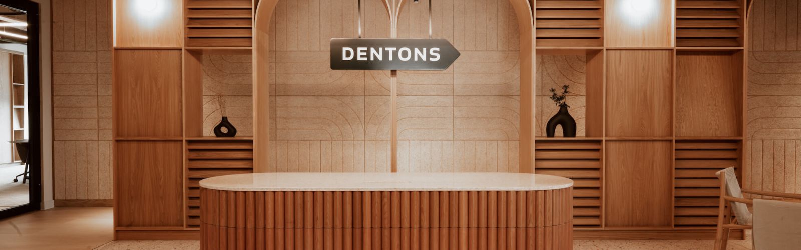 Denton's office reception welcome area