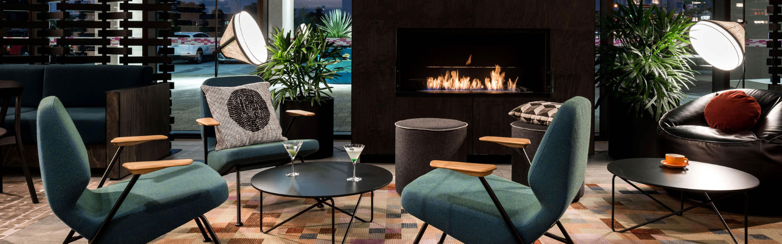 Modern classy office welcome area, co-working space