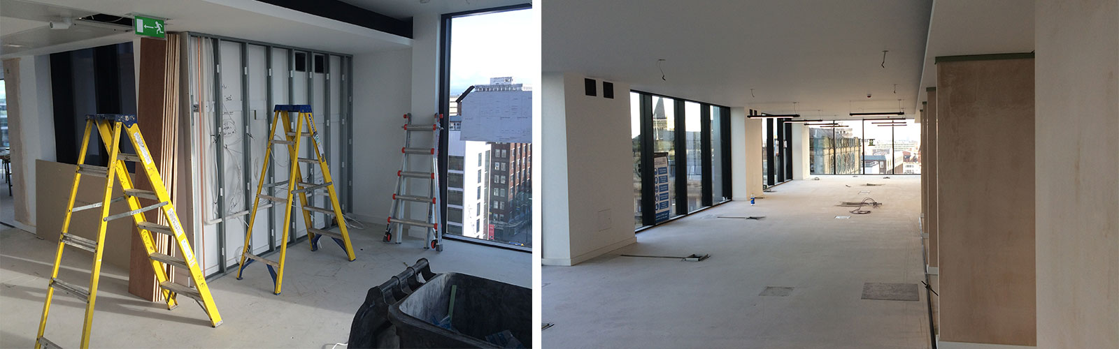 Penketh Interiors WorkLife Showroom during the fit-out