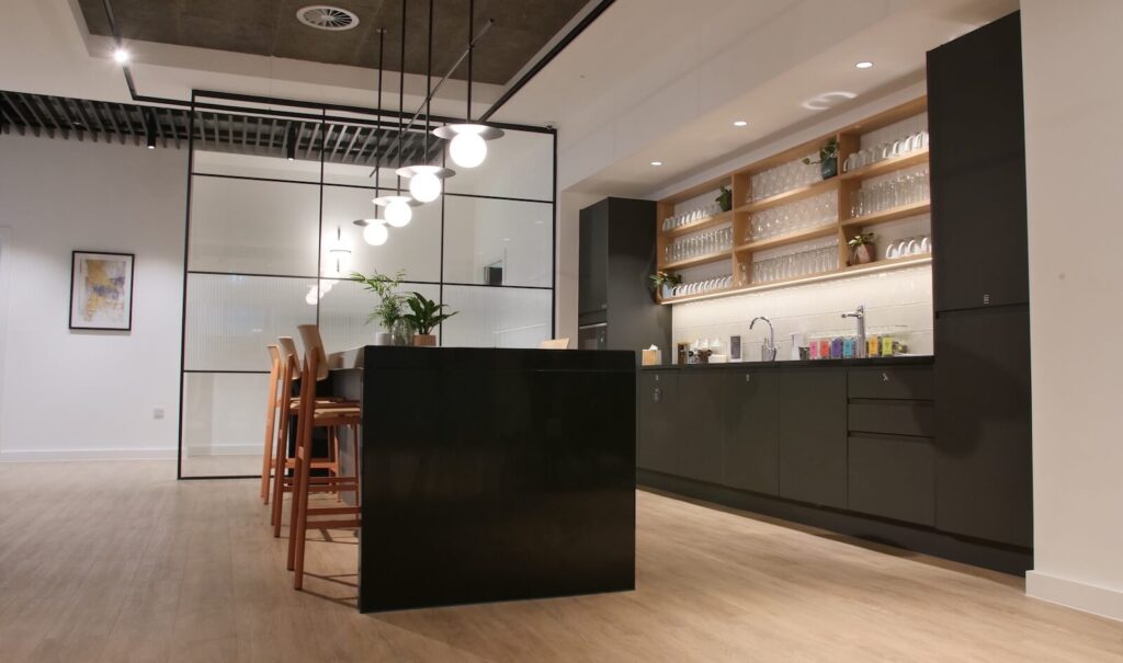 Penketh Interiors office kitchen interior design Manchester