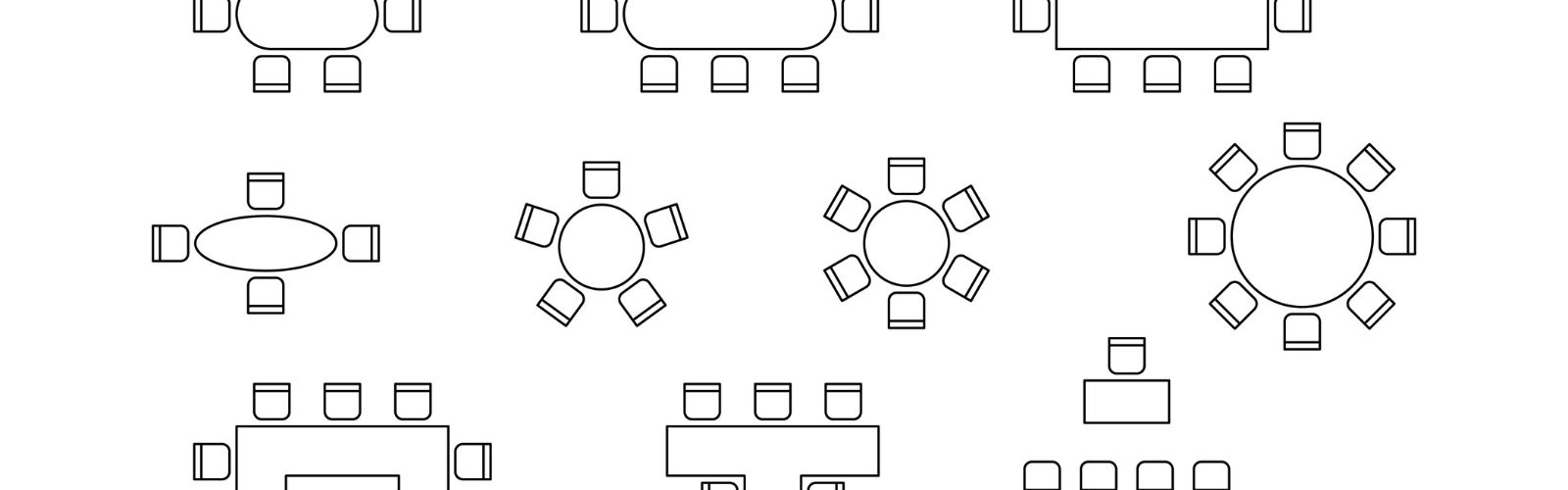 Flexible seating options in an office seating plan